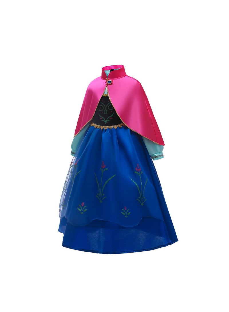 عام المجمدة آنا ملابس عالية الجودة الفتيات لعب دور الملابس هدية عيد ميلاد - Image 3
