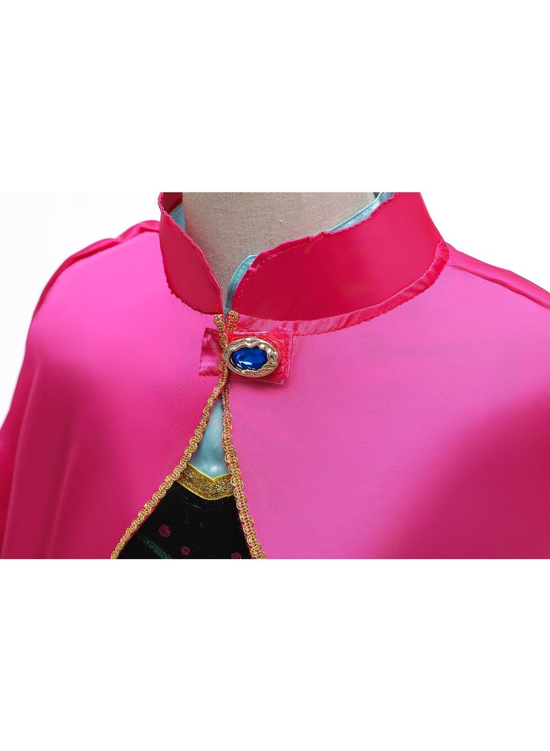 عام المجمدة آنا ملابس عالية الجودة الفتيات لعب دور الملابس هدية عيد ميلاد - Image 4