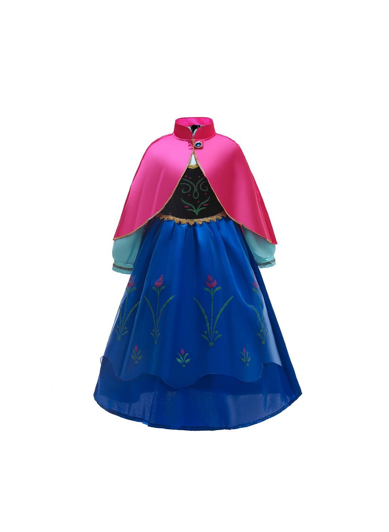 عام المجمدة آنا ملابس عالية الجودة الفتيات لعب دور الملابس هدية عيد ميلاد - Image 1