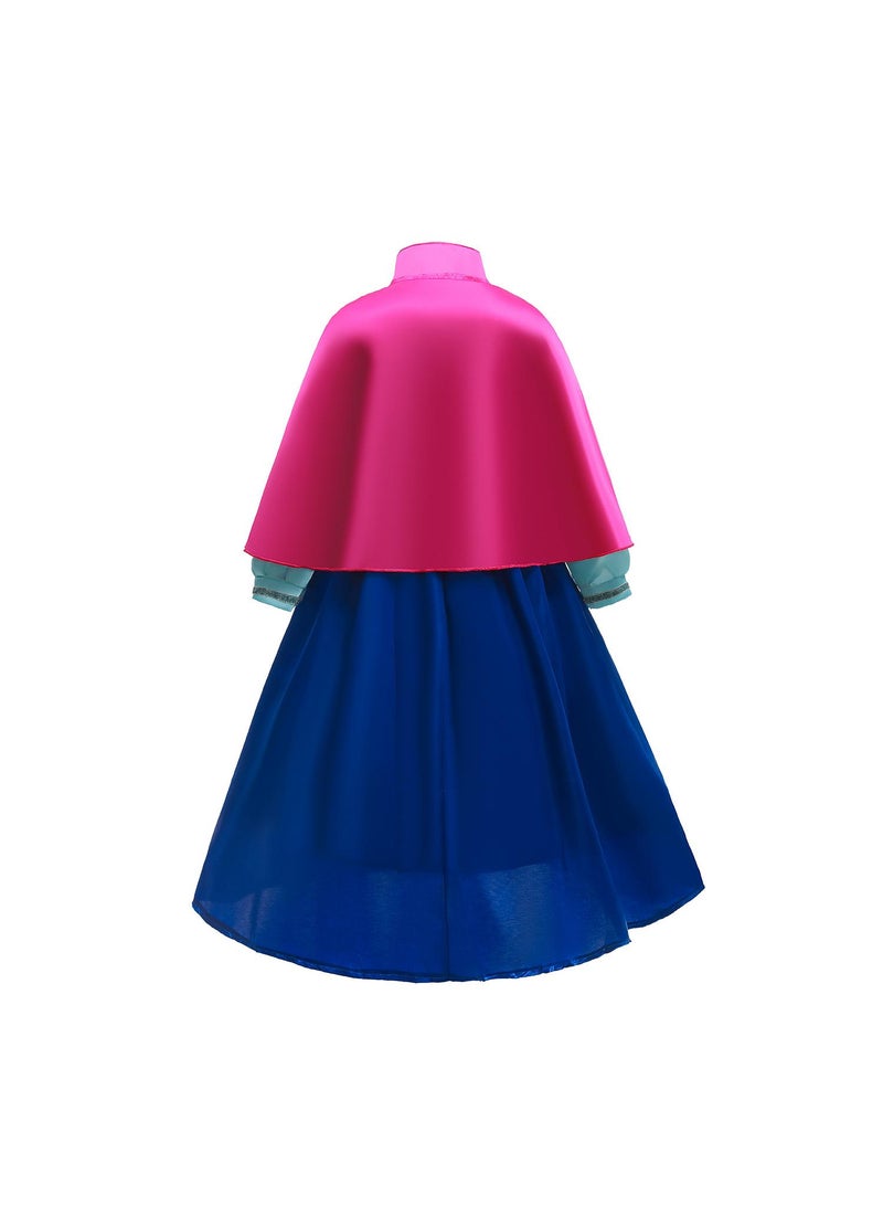 عام المجمدة آنا ملابس عالية الجودة الفتيات لعب دور الملابس هدية عيد ميلاد - Image 5