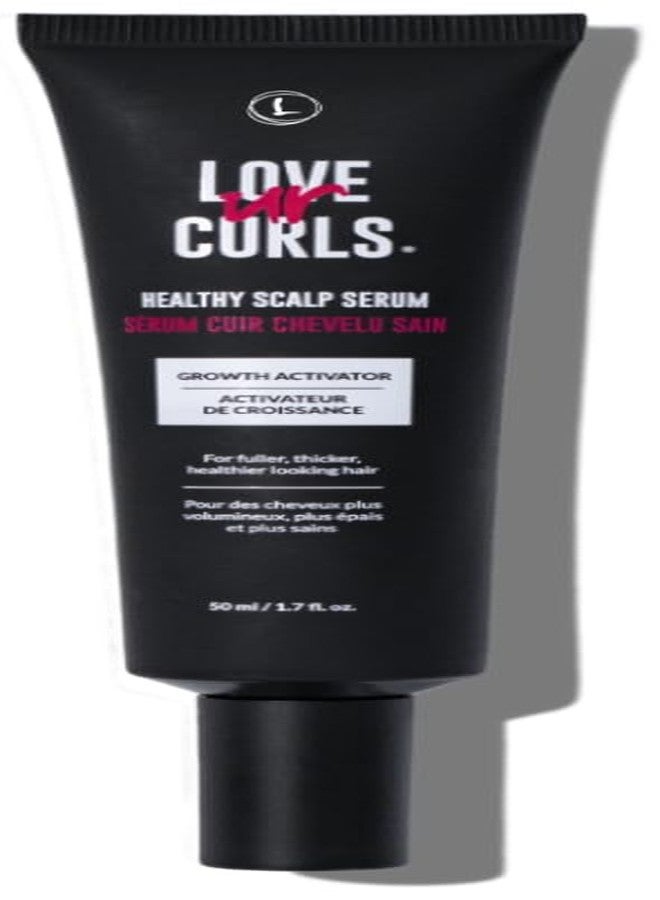 Love Ur Curls - Healthy Scalp Serum Growth Hair Activator, Turmeric & Basil Extracts for Deep Moisturizing and Thicker Full Hair, Vegan, 50mL - Image 1