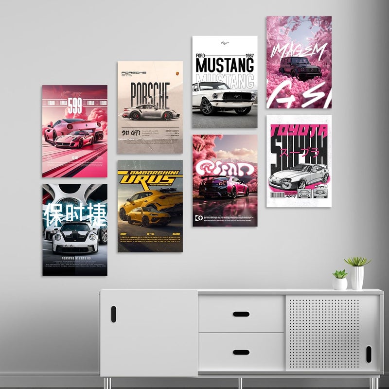 Wallgasm مجموعة من 8 ملصقات سيارات - Image 5