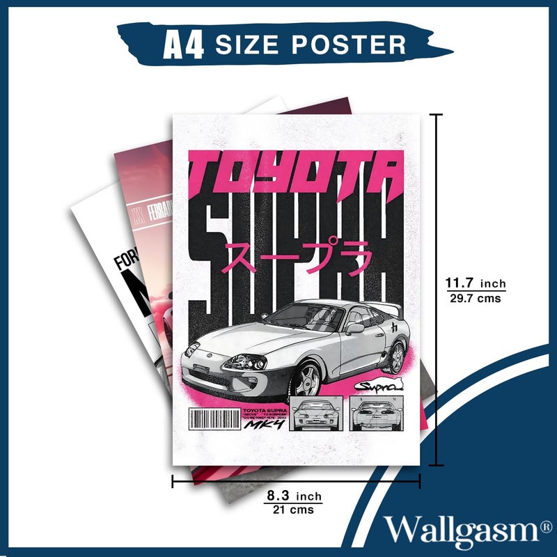 Wallgasm مجموعة من 8 ملصقات سيارات - Image 3