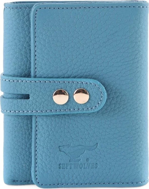 سيبتولفز Genuine Leather Women's Card Holder and Wallet with Gold Detail