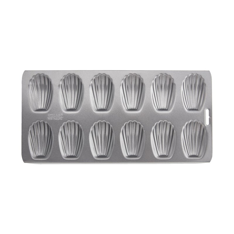 Chicago Metallic Professional 12-Cup Non-Stick Madeleine Pan, 15.75-Inch-by-7.75-Inch - Image 1