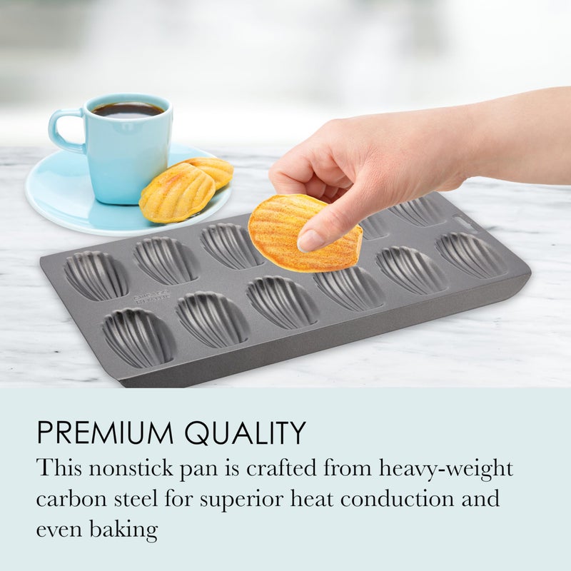 Chicago Metallic Professional 12-Cup Non-Stick Madeleine Pan, 15.75-Inch-by-7.75-Inch - Image 4