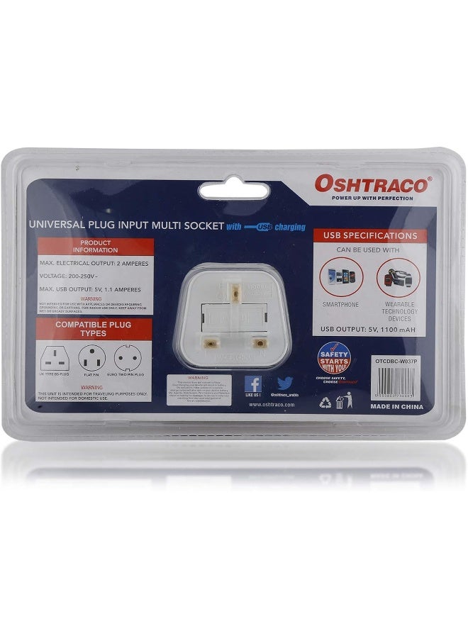 OSHTRACO مقبس أوشتراكو العالمي المدخل متعدد المآخذ - Image 2