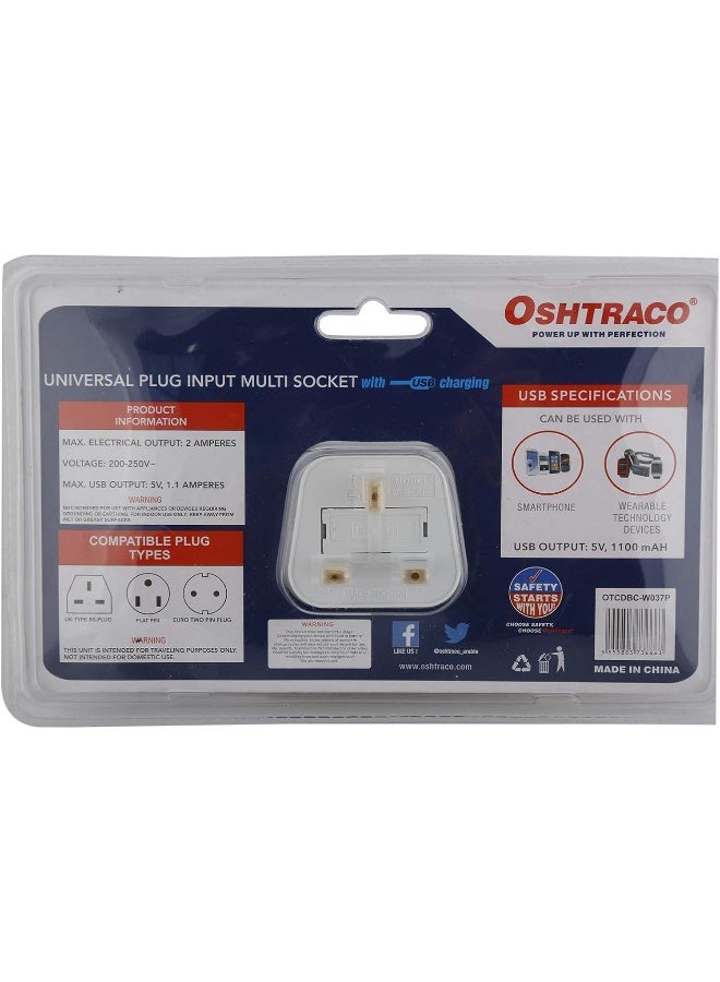 OSHTRACO مقبس أوشتراكو العالمي المدخل متعدد المآخذ - Image 3