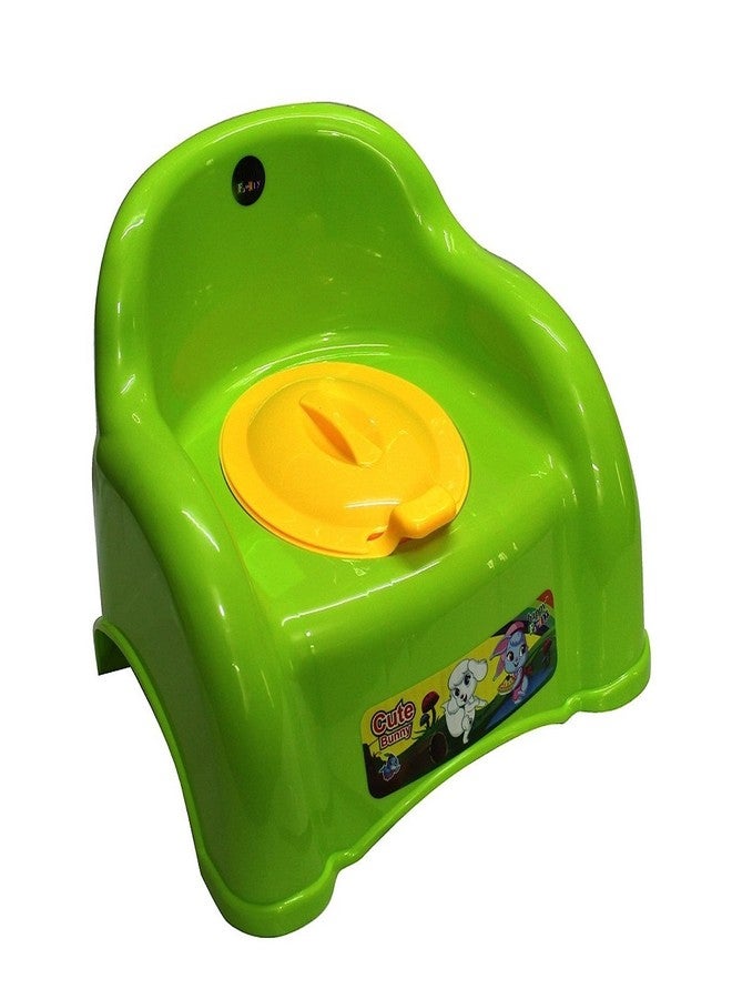 Zerya 2 In 1 ABCD Baby Potty Seat Baby Potty Training Seat And Baby Chair For 6-18 Month (Green) - Image 1