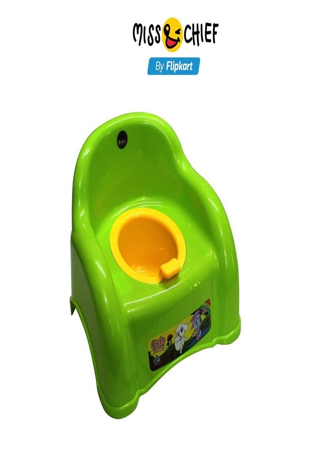 Zerya 2 In 1 ABCD Baby Potty Seat Baby Potty Training Seat And Baby Chair For 6-18 Month (Green) - Image 2