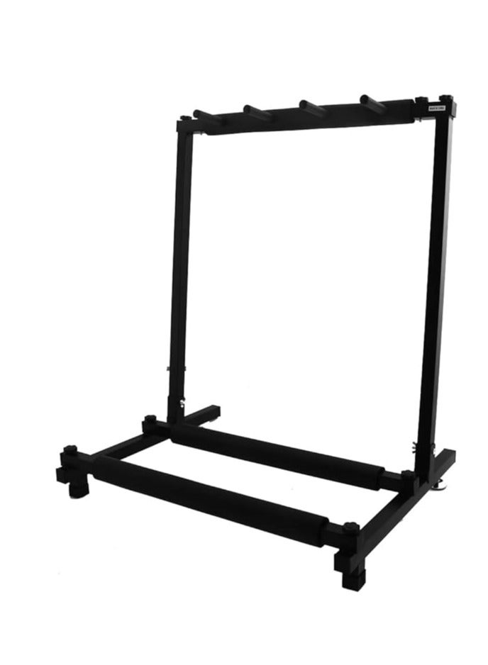 Generic Tripod Multiple Guitar Holder, Foldable with Wheels, Guitar Stand, Multi-Guitar Rack for Acoustic Guitar, Classical Guitar, Acoustic Bass, Electric Guitar, - Image 2
