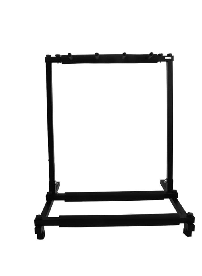Generic Tripod Multiple Guitar Holder, Foldable with Wheels, Guitar Stand, Multi-Guitar Rack for Acoustic Guitar, Classical Guitar, Acoustic Bass, Electric Guitar, - Image 4