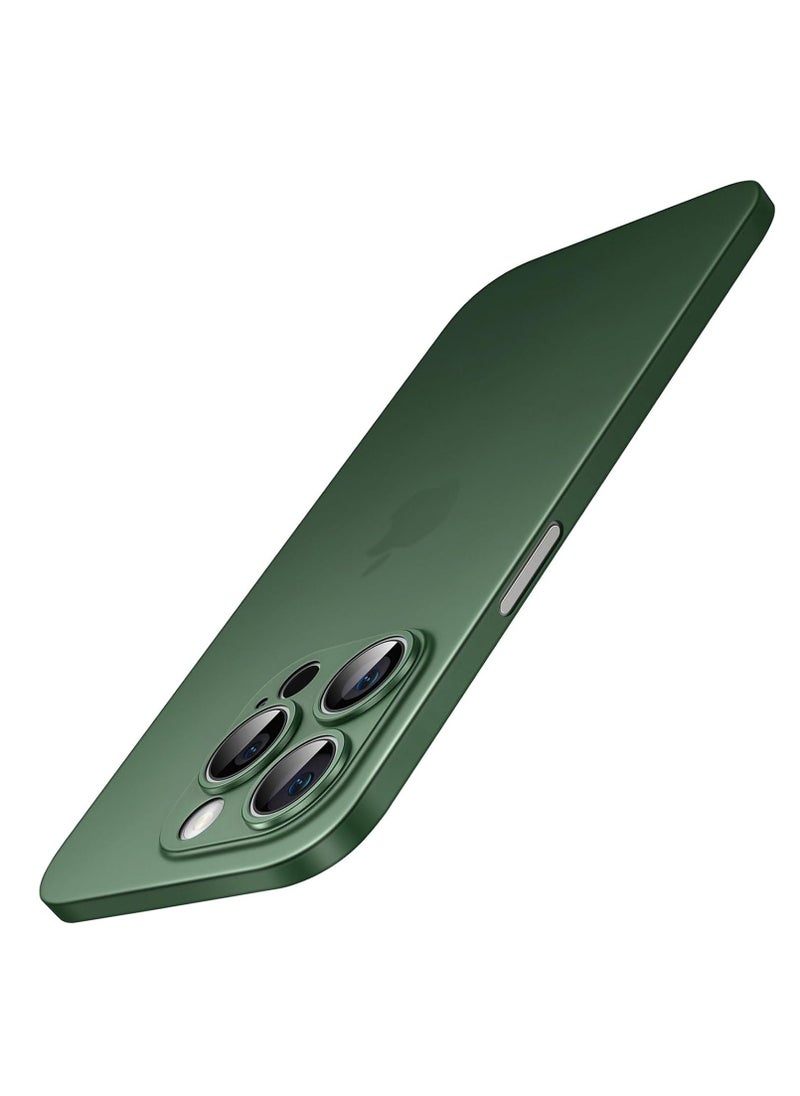 ELTRAZONE Ultra Slim (0.35mm Thin) Case for iPhone 14 Pro Max 6.7-Inch, Camera Lens Cover Full Protection, Lightweight Matte Finish PP Hard Minimalist Case, Support Wireless Charging (Midnight Green) - Image 1