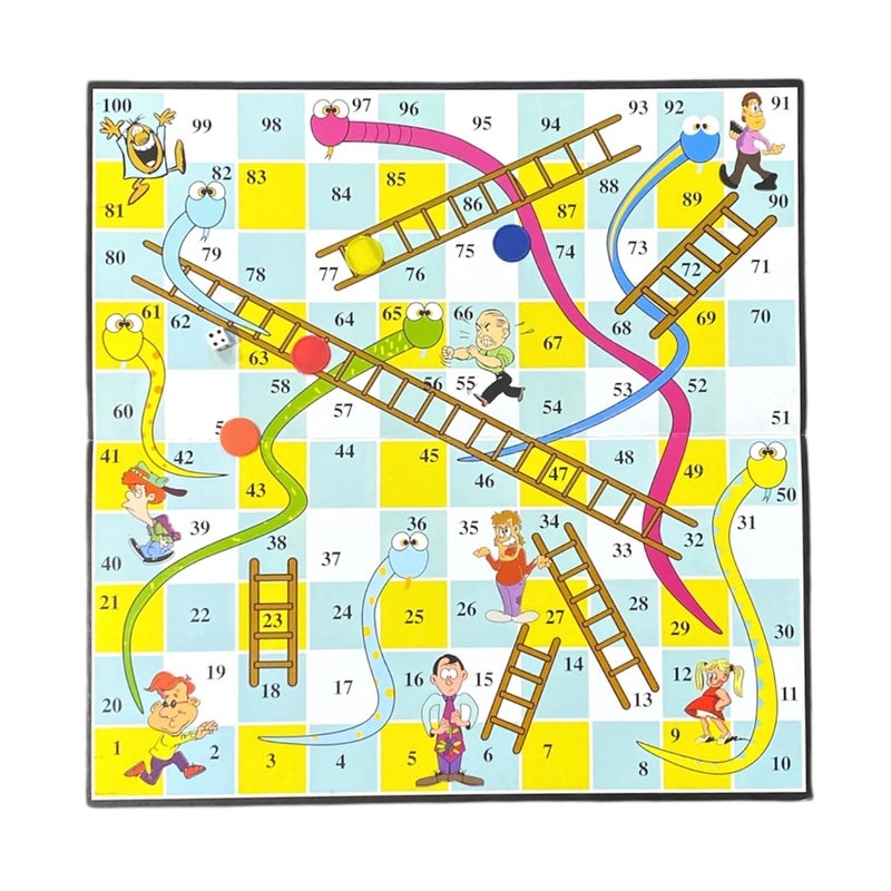 Rocco - Snakes and Ladders Classic Board Game for 2 to 4 Players - 22300 - Image 2