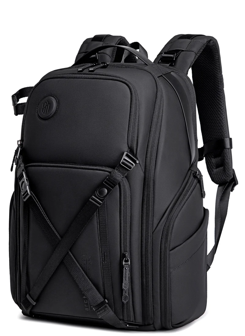ARCTIC HUNTER Professional Camera Backpack Shock Proof Water Resistant with Separate Laptop Compartment TSA Opening Daypack for Men and Women B00575 Black