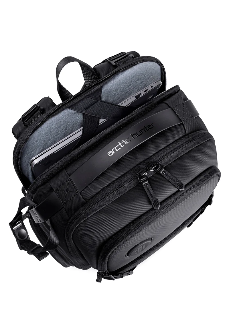 ARCTIC HUNTER Professional Camera Backpack Shock Proof Water Resistant with Separate Laptop Compartment TSA Opening Daypack for Men and Women B00575 Black