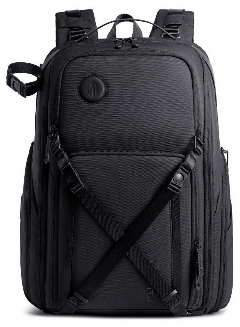 ARCTIC HUNTER Professional Camera Backpack Shock Proof Water Resistant with Separate Laptop Compartment TSA Opening Daypack for Men and Women B00575 Black - Image 3