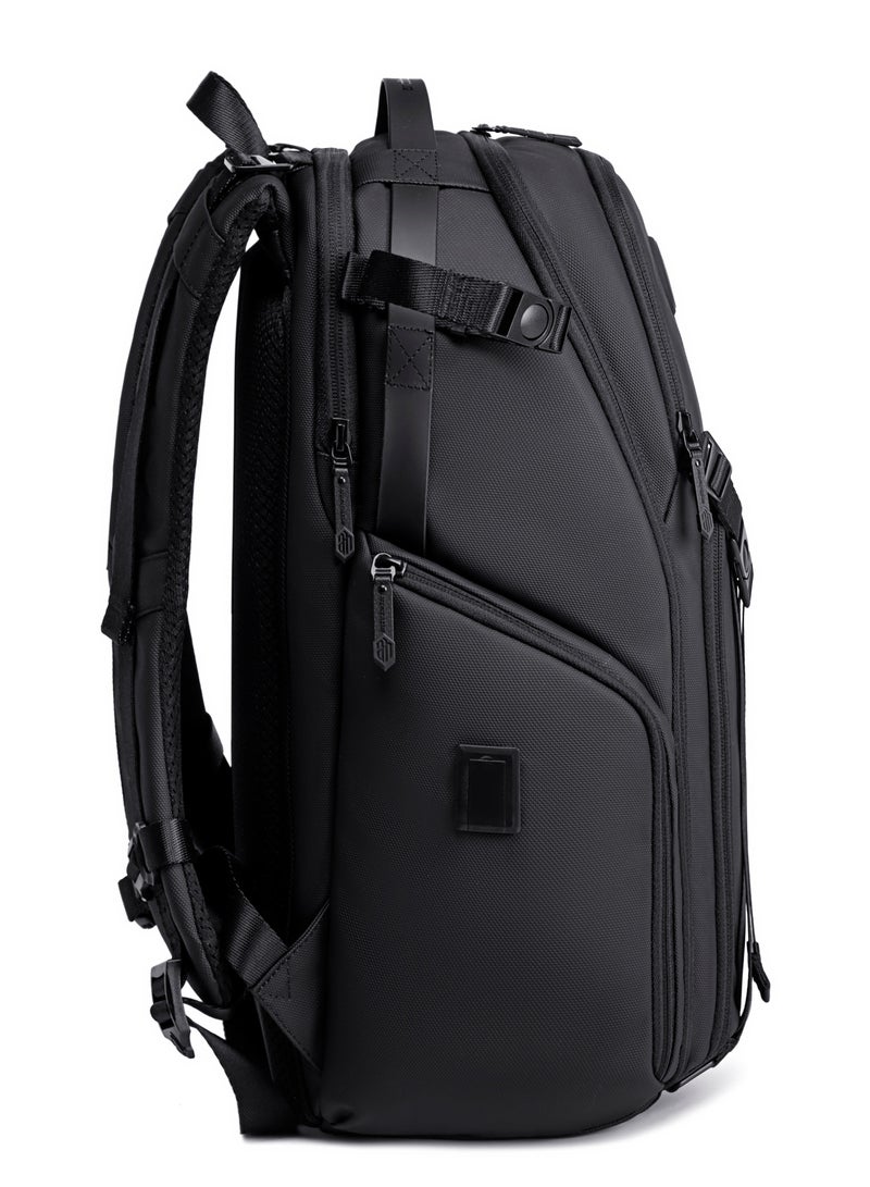 ARCTIC HUNTER Professional Camera Backpack Shock Proof Water Resistant with Separate Laptop Compartment TSA Opening Daypack for Men and Women B00575 Black - Image 4