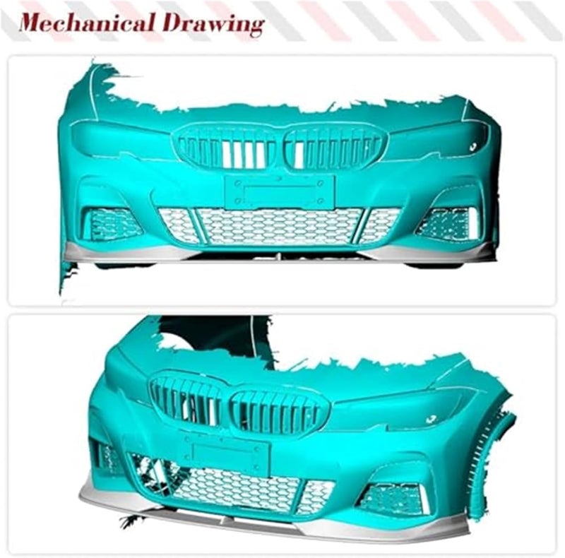 Wivplex Carbon Fiber Front Bumper Lip Spoiler for BMW G20 3 Series - Image 4