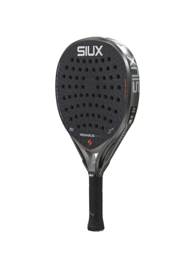 Siux Pegasus Pro Storm Grey 2026 Padel Racket – 12K Carbon Hybrid Racquet with EVA Core, 3D Texture, Power & Control for Advanced Players - Image 4