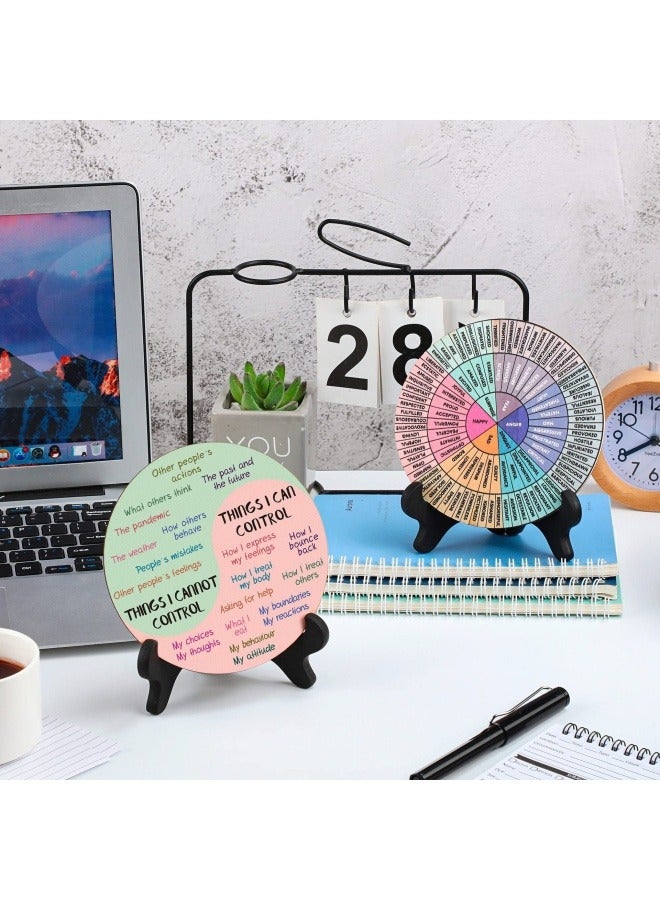 general 2 packs of calming mood wheel map mental health decoration feeling home office psychology outfit - Image 2
