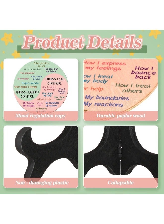 general 2 packs of calming mood wheel map mental health decoration feeling home office psychology outfit - Image 3