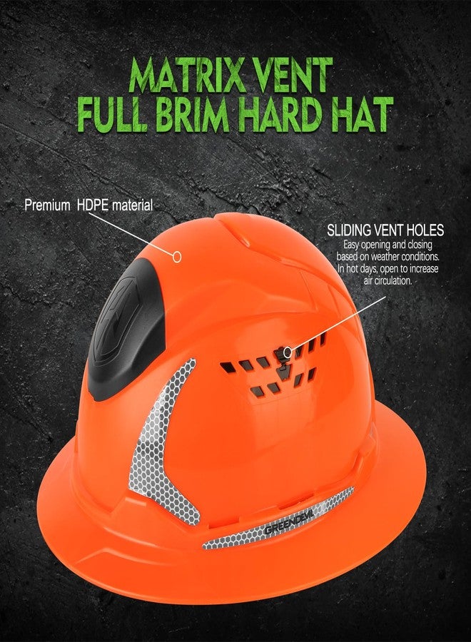 GREEN DEVIL Matrix Full Brim Hard Hat Vented Construction Safety Helmet OSHA Approved Cascos De Construccion Work Hardhat for Men&Women - Image 2