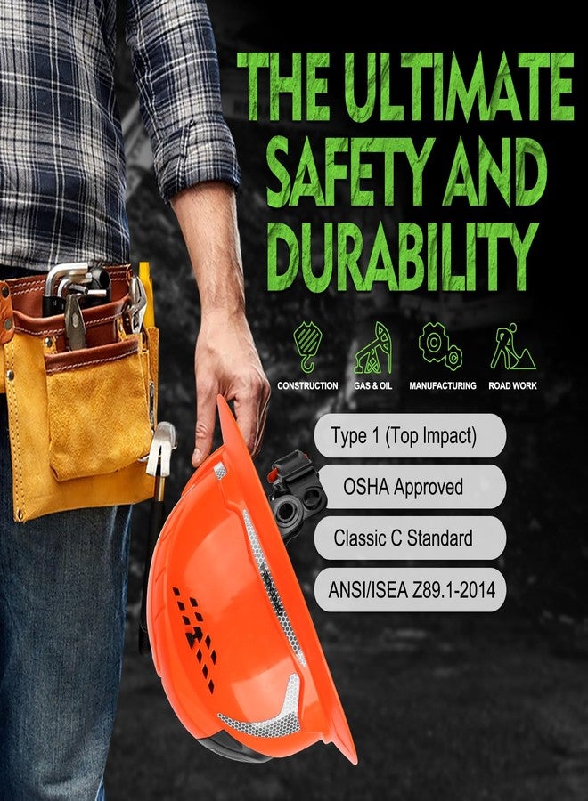 GREEN DEVIL Matrix Full Brim Hard Hat Vented Construction Safety Helmet OSHA Approved Cascos De Construccion Work Hardhat for Men&Women - Image 5