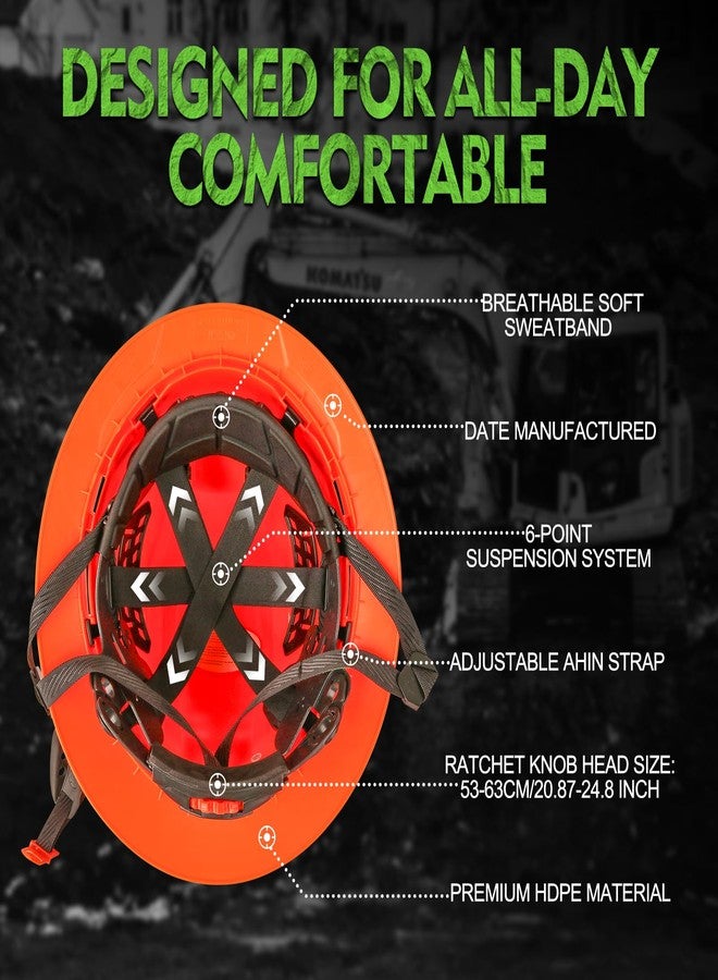 GREEN DEVIL Matrix Full Brim Hard Hat Vented Construction Safety Helmet OSHA Approved Cascos De Construccion Work Hardhat for Men&Women - Image 4