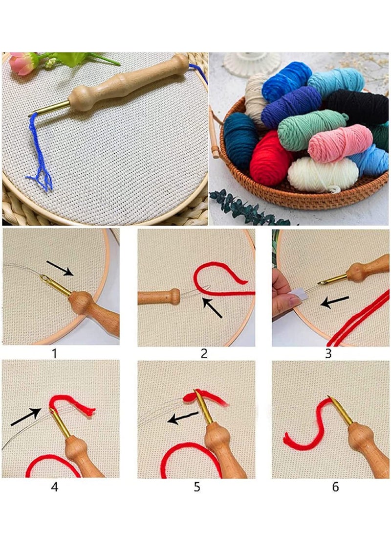 Craft Kits for Adults Complete Embroidery Kit for Beginners and Hobbyists Cross Stitch Kits with Embroidery Cloth Plastic Hoop Needles and Threads Instructions (Rainbow Horse) - Image 3