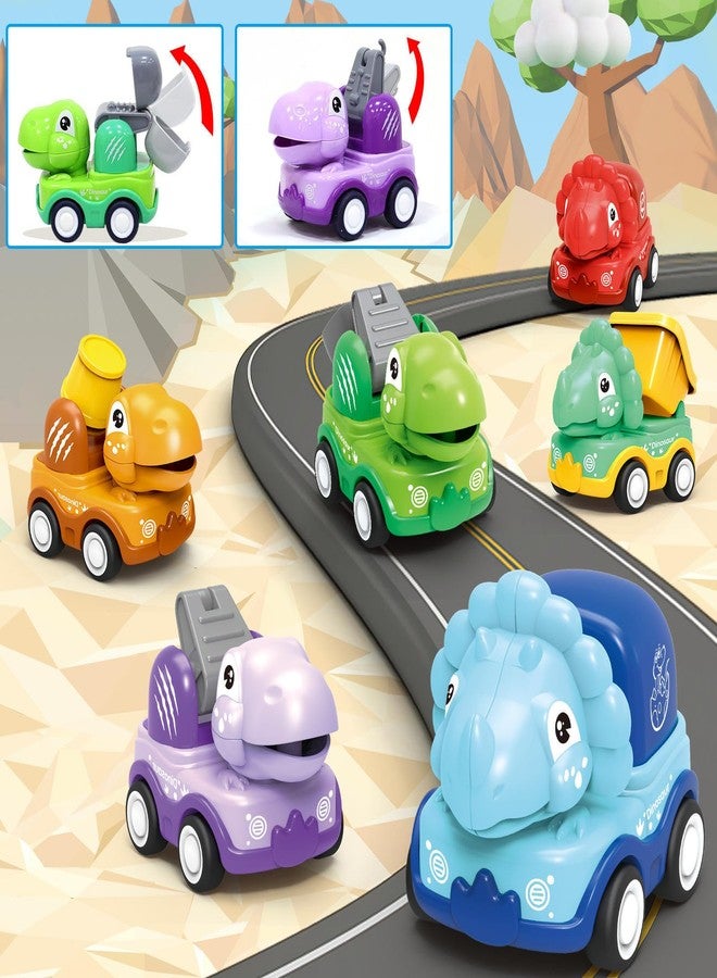 AMENON 12 Pack 3.8" Jumbo Easter Eggs Prefilled with Dinosaur Pull Back Cars, Easter Eggs with Toys Inside Pull Back Construction Vehicles Kids Toddlers Boys Girls Easter Basket Stuffers Fillers Egg Hunt - Image 3