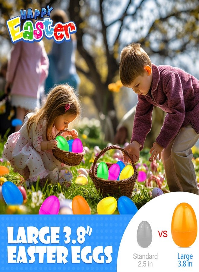 AMENON 12 Pack 3.8" Jumbo Easter Eggs Prefilled with Dinosaur Pull Back Cars, Easter Eggs with Toys Inside Pull Back Construction Vehicles Kids Toddlers Boys Girls Easter Basket Stuffers Fillers Egg Hunt - Image 4