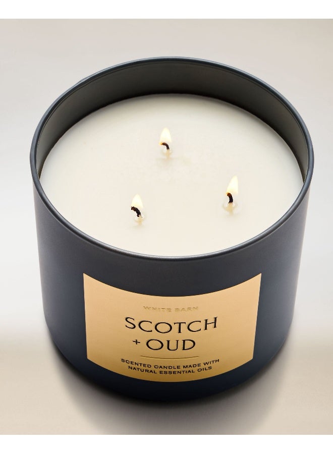 Bath & Body Works Scotch & Oud 3-Wick Candle - Image 3