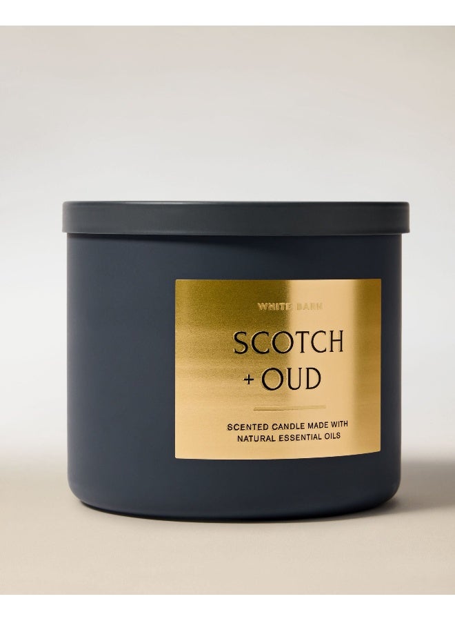 Bath & Body Works Scotch & Oud 3-Wick Candle - Image 2