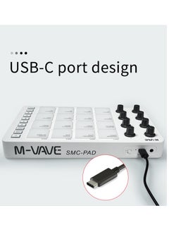 لوحة إطلاق  SMC-PAD بواجهة USB-C، تصميم محمول، وحدة تحكم MIDI لاسلكية صغيرة، لوحة مفاتيح إيقاعية مناسبة - pzsku/Z085928B782C375BB9E8DZ/45/_/1732243454/a9b6ecf9-34a2-42f4-8bf3-64d5d045938d