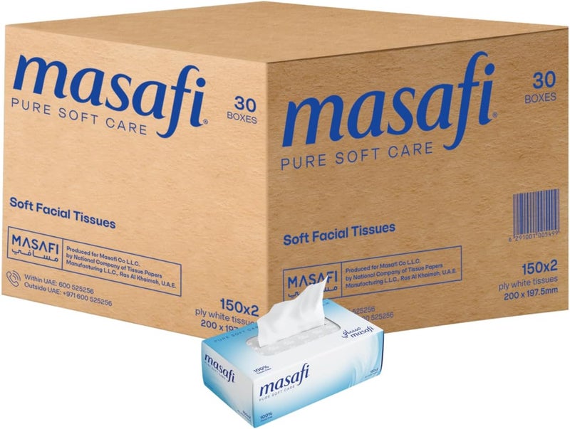 Masafi Facial Tissue - 30 Boxes - Image 1