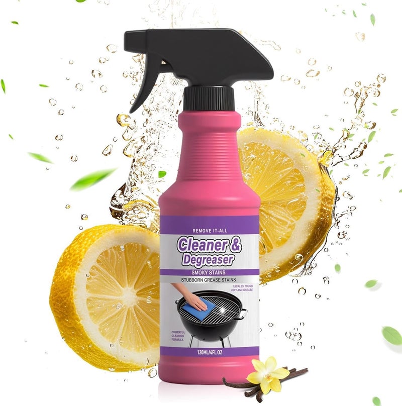 Oven Degreaser | 120 ml Powerful Degreaser | Cleaner for Stoves and Ovens, for Removing Burned Fat in Barbecues, Outdoor Picnic, Kitchen, Hoods, Grates and Hobs - Image 1