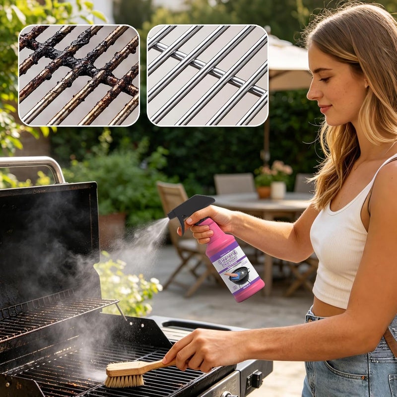 Oven Degreaser | 120 ml Powerful Degreaser | Cleaner for Stoves and Ovens, for Removing Burned Fat in Barbecues, Outdoor Picnic, Kitchen, Hoods, Grates and Hobs - Image 2