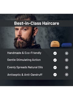 Formen Beard Comb | 100% Natural | Style Your Beard | Pocket Size Neem Comb For Men  - Image 4