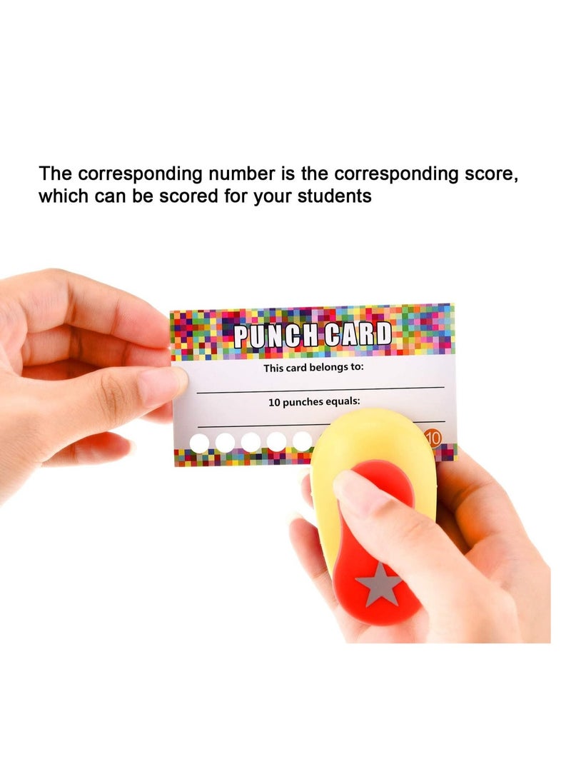 SYOSI 320 Pieces Punch Cards Incentive Loyalty Reward Card Student Awards Loyalty Cards for Business Classroom Kids Behavior Students Teachers - Image 3