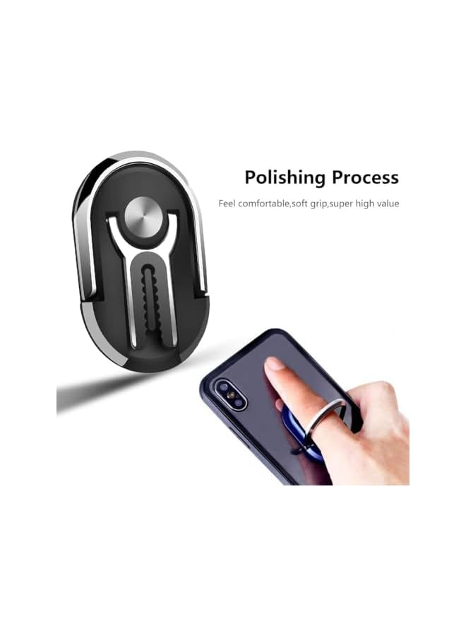 S-TOP 360° Rotating Phone Grip Holder, Multipurpose Magnetic Ring Stand for Car and Home, Anti Drop Phone Ring for All Smartphones - Image 3