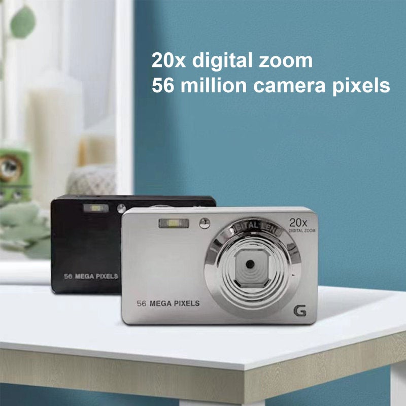 الكاميرا الرقمية بدقة 56 ميجابكسل وإخراج فيديو 4K وتقريب 20X - شاشة بحجم 2.7 بوصة وفلاش مدمج سهلة الاستخدام للسفر والمبتدئين - Image 4