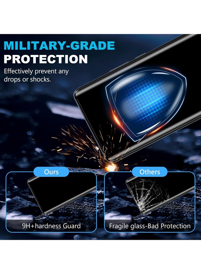 Screen Protector for Realme 14 Pro Plus Tempered Glass Protector Full Glue Edge to Edge 9H Hardness Anti Fingerprint 3D Curved Scratch Resistance Glass for Realme 14 Pro Plus - Image 5