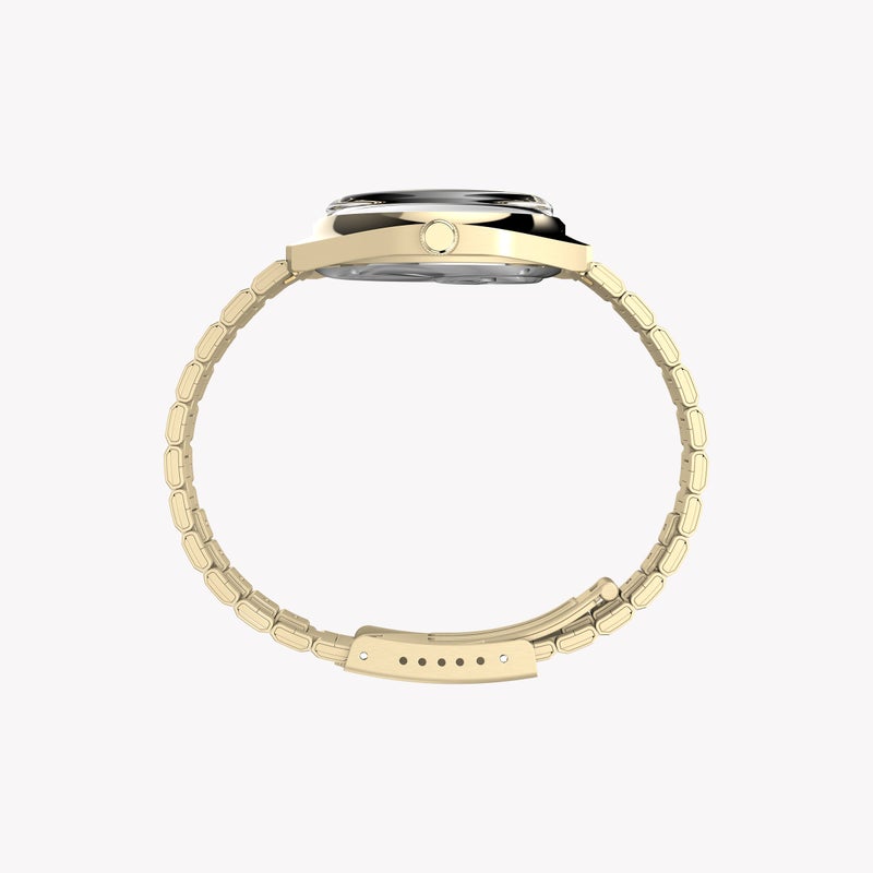 TIMEX Q Timex Enigma 37mm Bracelet Watch TW2Y34400 | Stylish Silver & Blue Design - Image 2