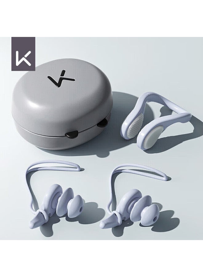 Keep Swimming Earplugs, Professional Anti-choking Water Nose Clip, Waterproof But Not Soundproof, Children's Bathing Ear Protection Set - Image 1