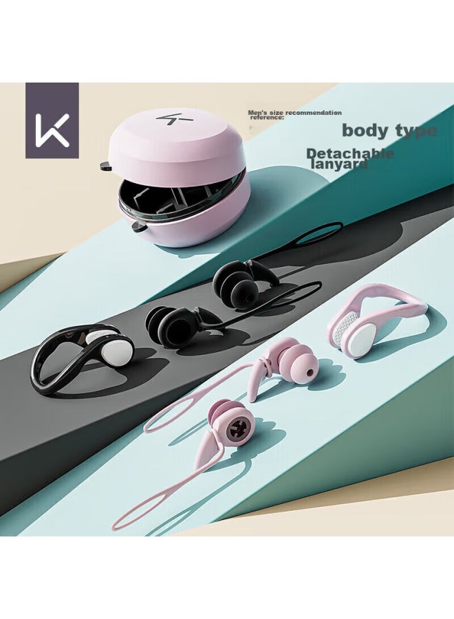 Keep Swimming Earplugs, Professional Anti-choking Water Nose Clip, Waterproof But Not Soundproof, Children's Bathing Ear Protection Set - Image 2