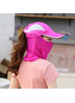 DubaiGallery Sun Hat Sunscreen Hat Men And Women Summer Mesh Cover Face Uv Protection Cycling Outdoor Veil Full Face Cold Hat Folding Adjustable Hat  - Image 2