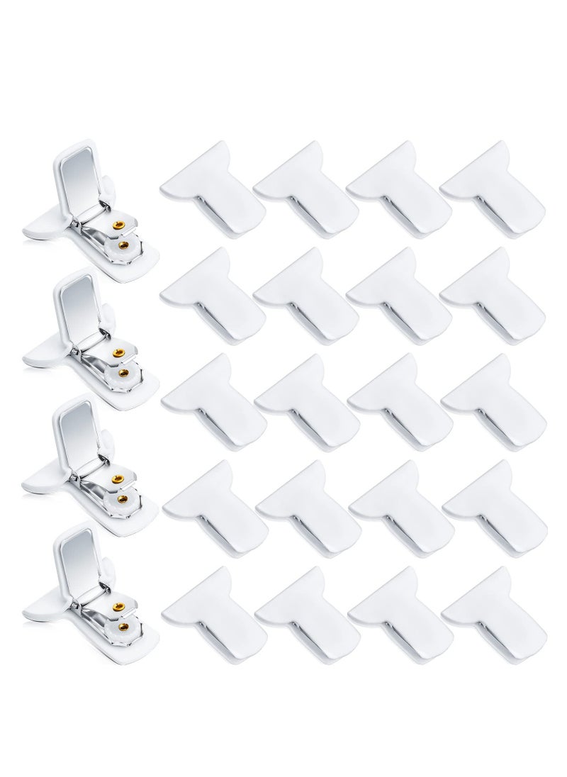 KASTWAVE 24pcs Padded Comforter Clips Duvet Clips White Padded Clips Blanket Fasteners to Secure Bedding for Preventing Comforters From Shifting Inside Duvet Cover, Sweet Sleeping  - Image 1
