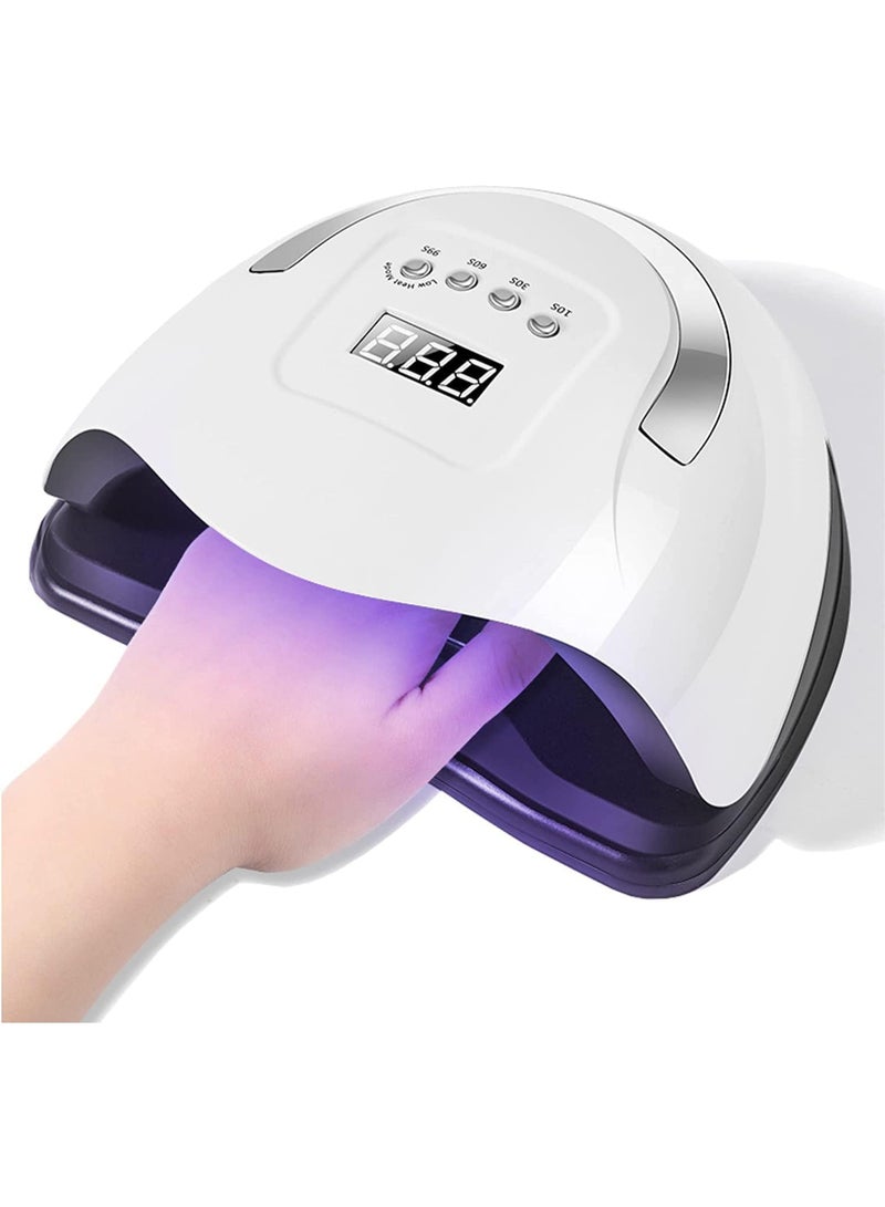 LED Nail Lamp, Fast Nail Curing Lamps for Home,AutoSensor, 4 Timer Setting , Professional Nail Art Tools, 80W - Image 1