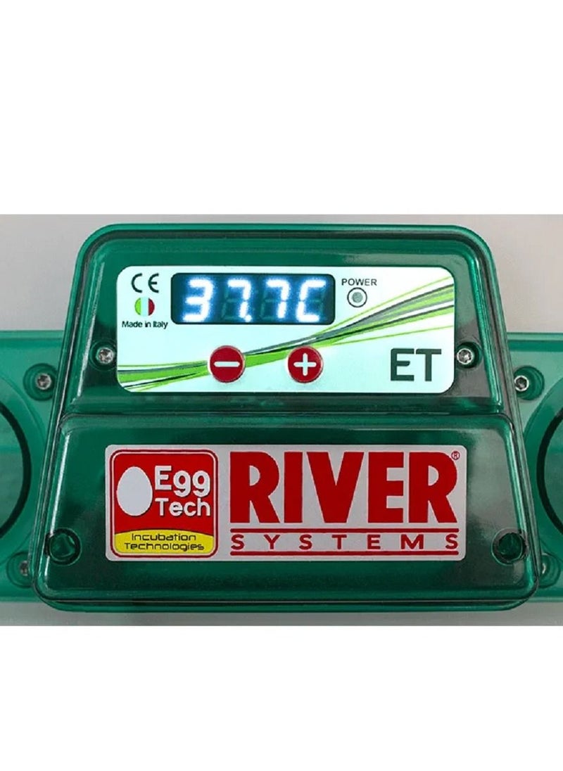 River Solar Incubator Digital 49 Eggs, Automatic Eggtech ET- Solaris Incubator, With Ovolvo Egg Turning Unit And Control Panel (Made in Italy).